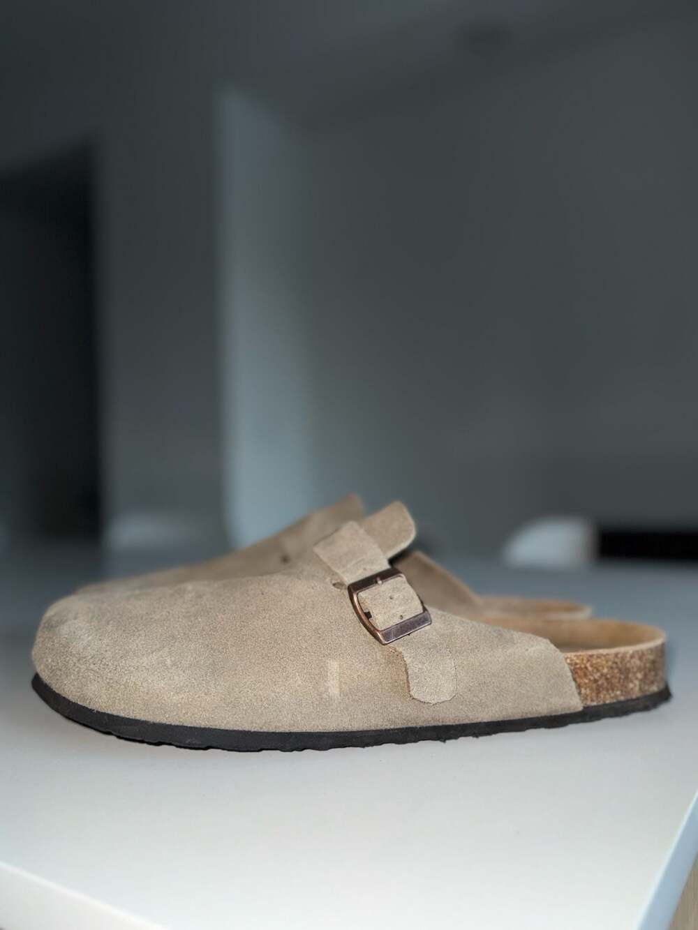 Project Cloud Belmont Men's Suede Leather Clogs with Memory Foam